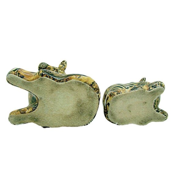 La Vie 1980's Ceramic Giraffe Mother & Baby Safari Patchwork Figurines 2 Pieces - Picture 5 of 12